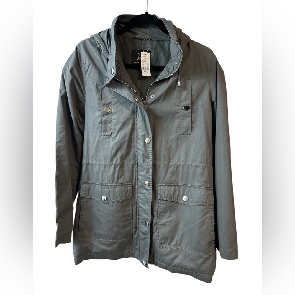 NY&C Women's Gray Jacket with hood *New* with tags